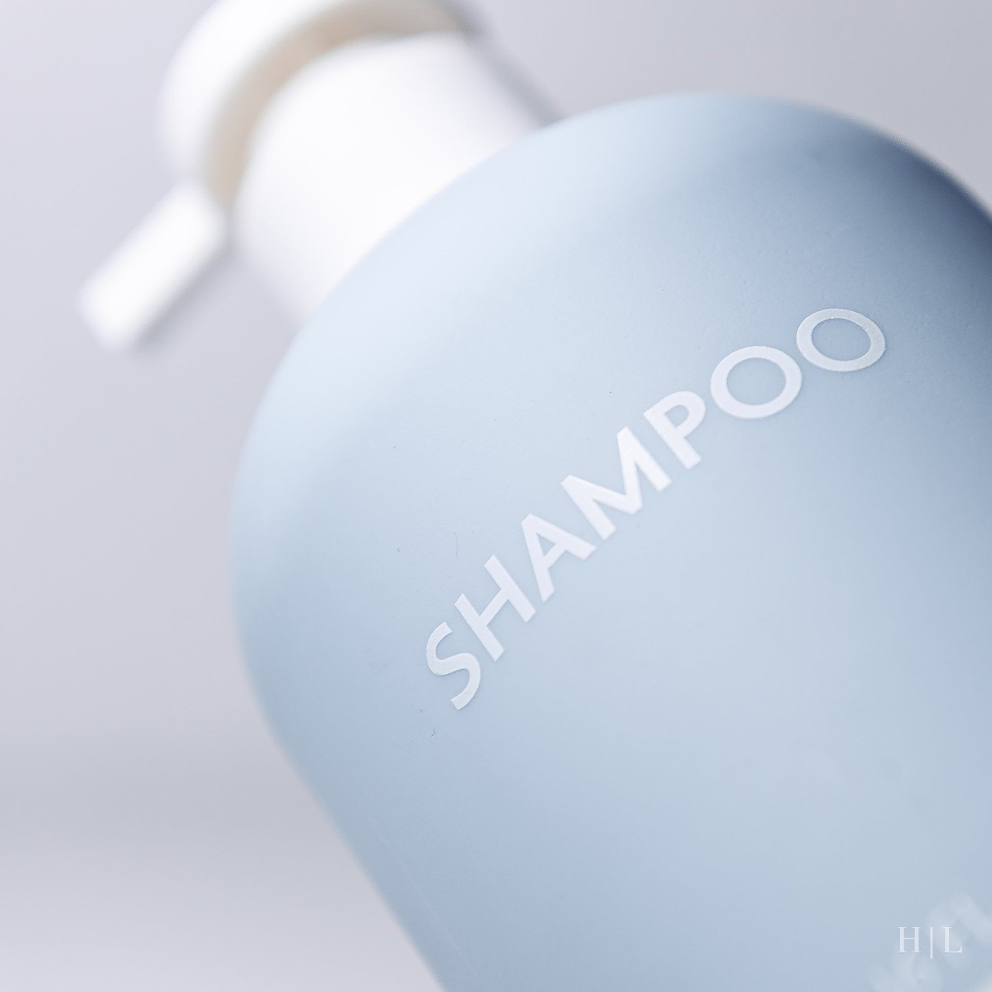 a close up of a bottle of shampoo