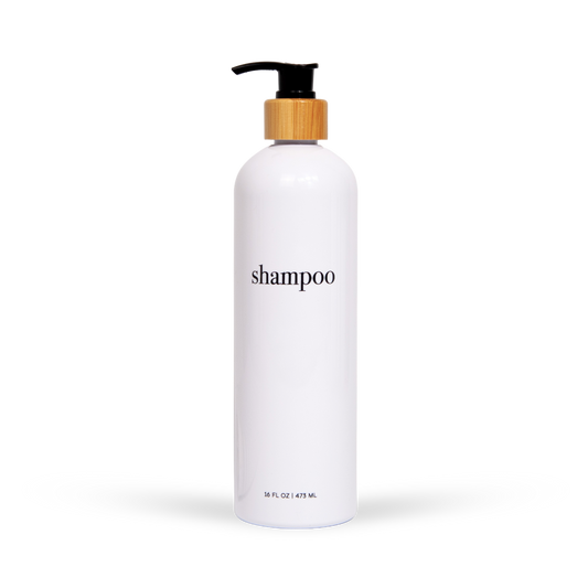 Hamptons Collection White Minimalist Slim Printed Shower and Soap Dispenser Bottles