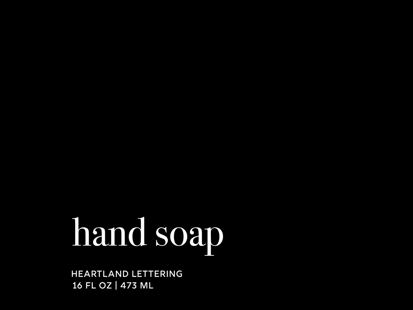 Organization Labels - Matte Black Hand Soap, Dish Soap, Lotion, Shampoo...