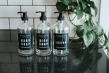 Glass Soap Dispenser Set - Bold Labels