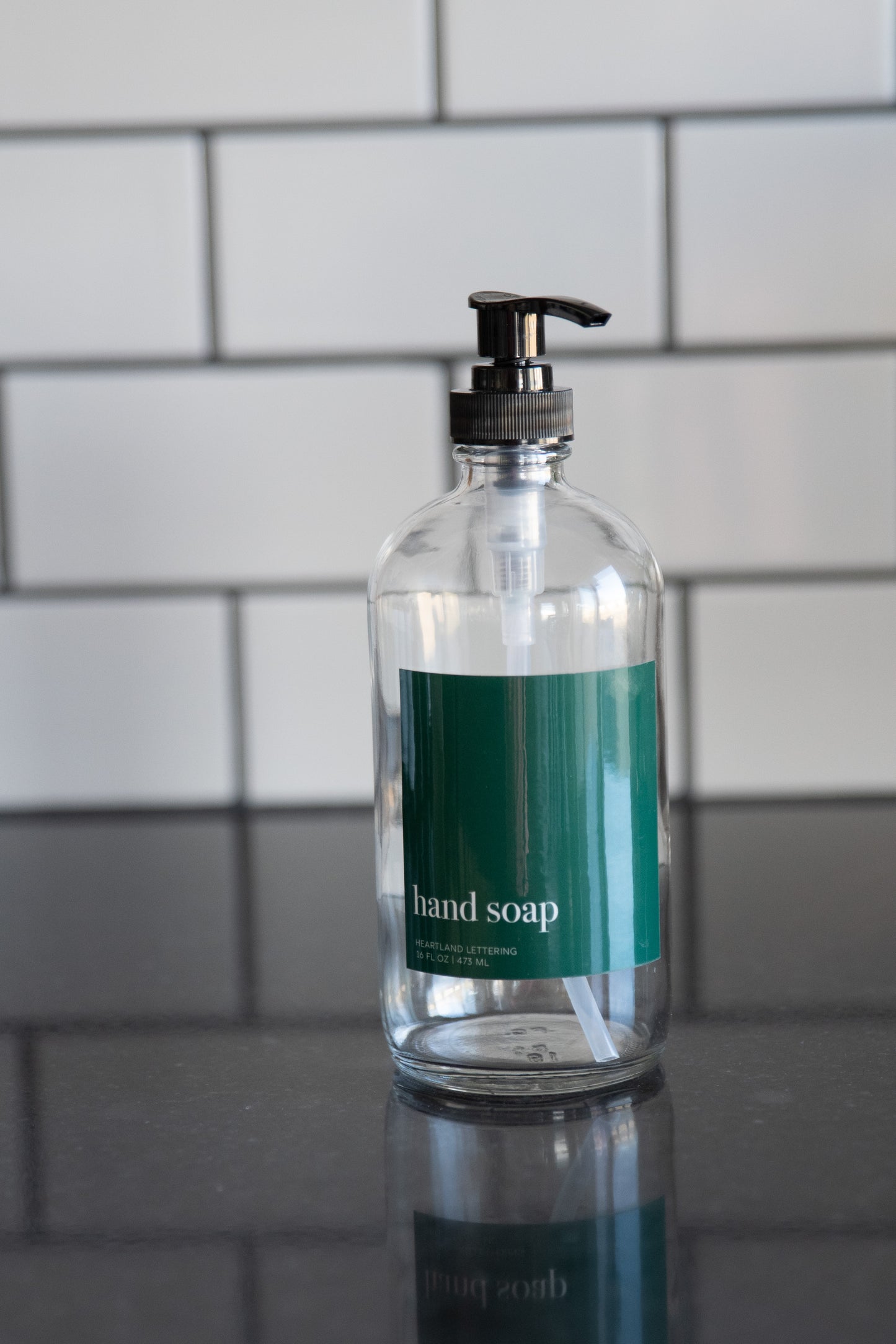 Emerald Green Soap Dispenser
